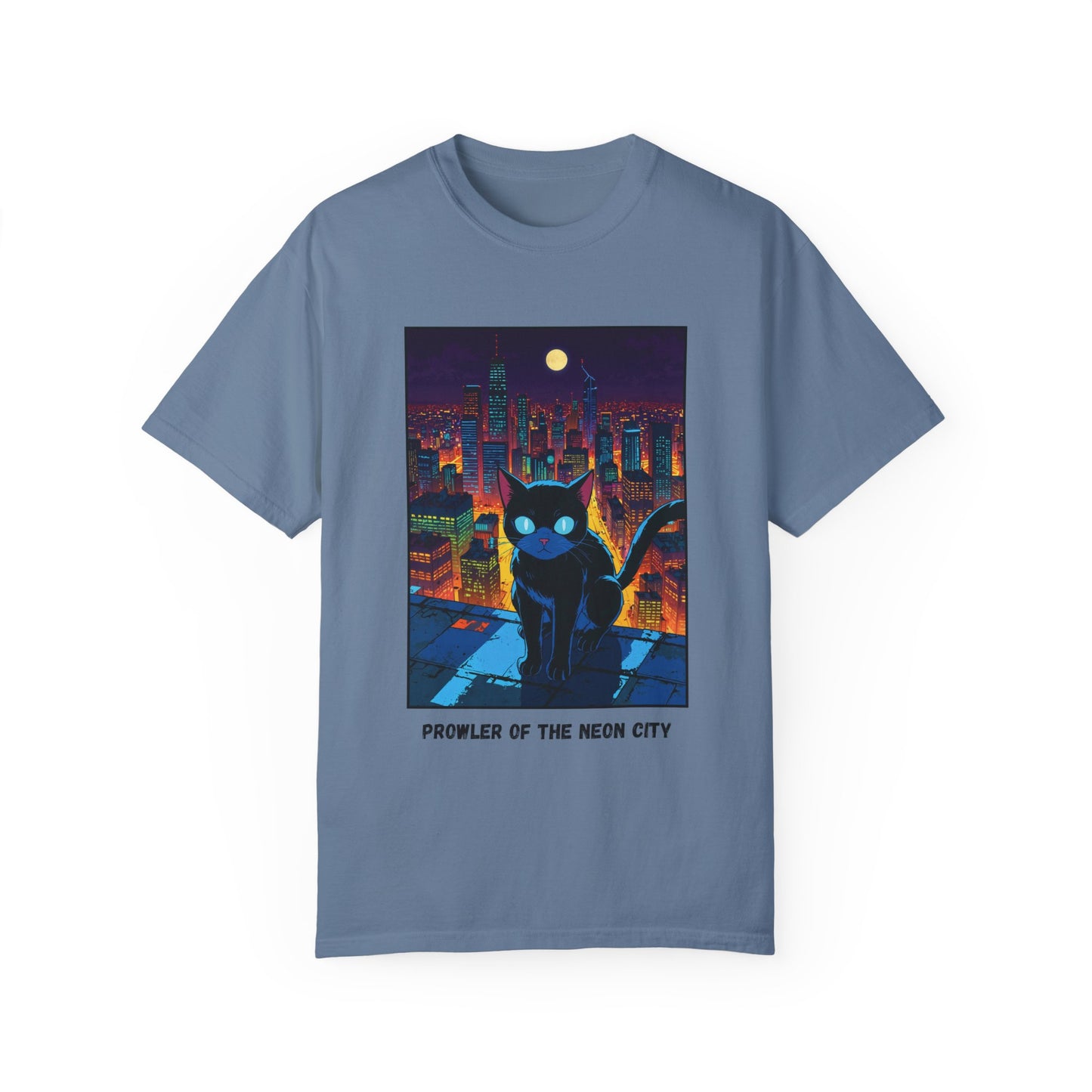 Prowler of the Neon City – Retro Anime Tee