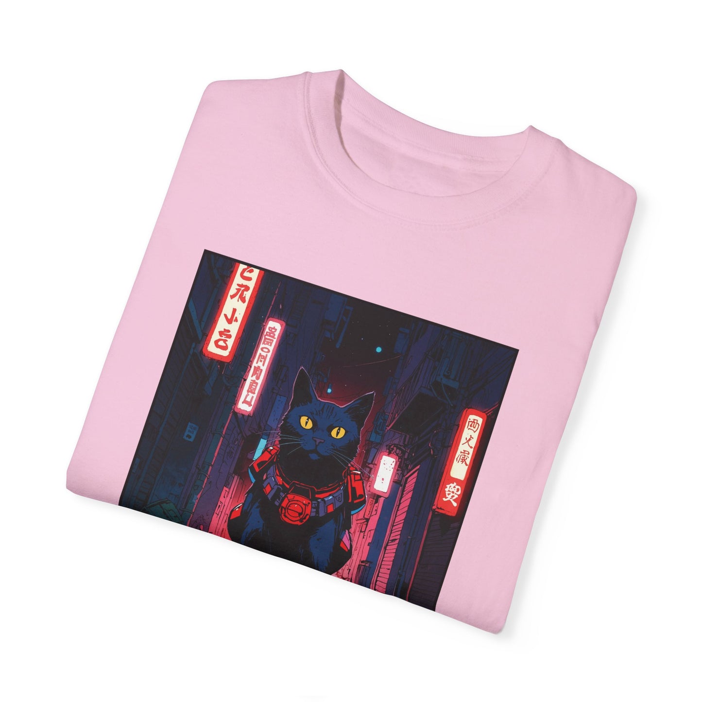 Neon Cat – Retro Anime Tee