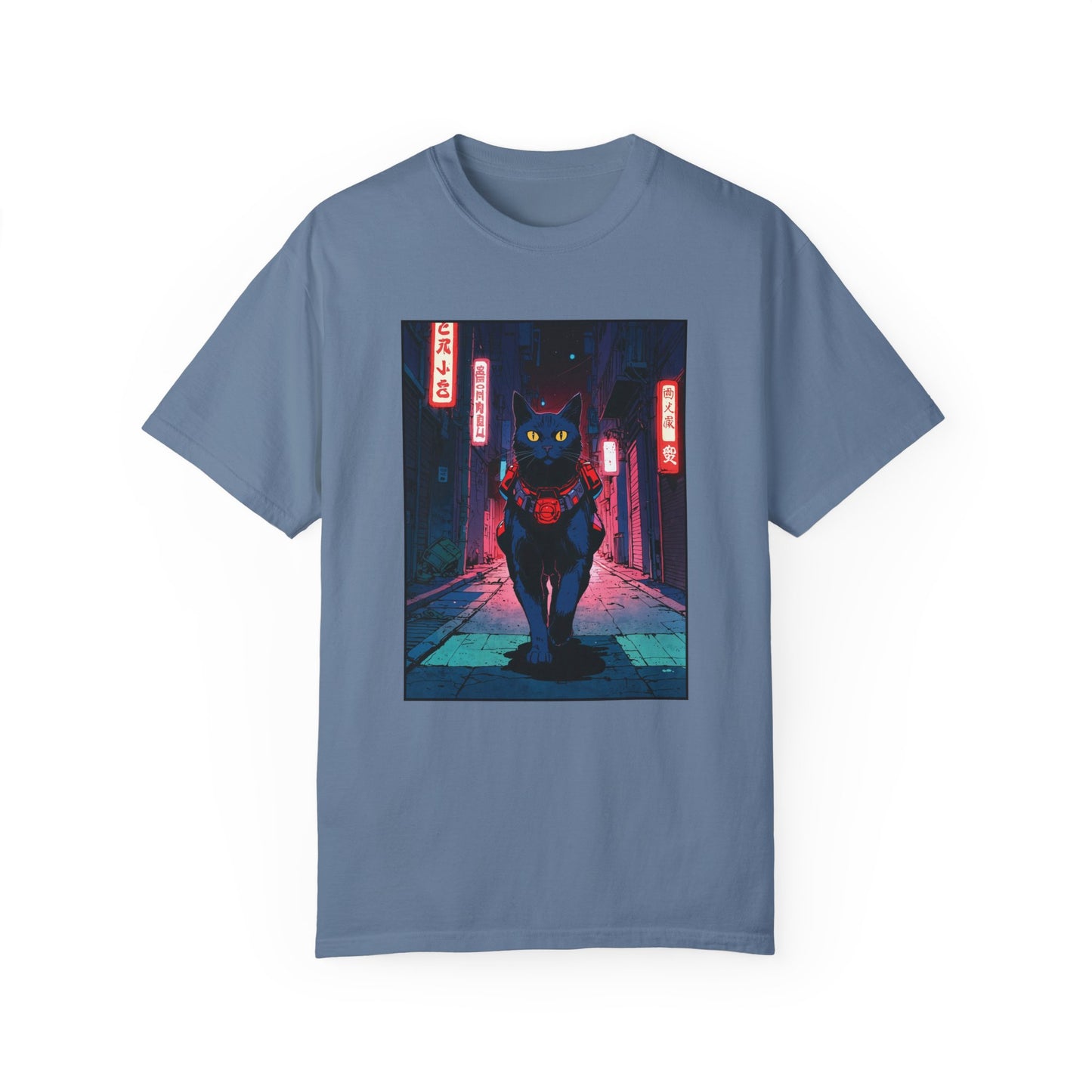 Neon Cat – Retro Anime Tee