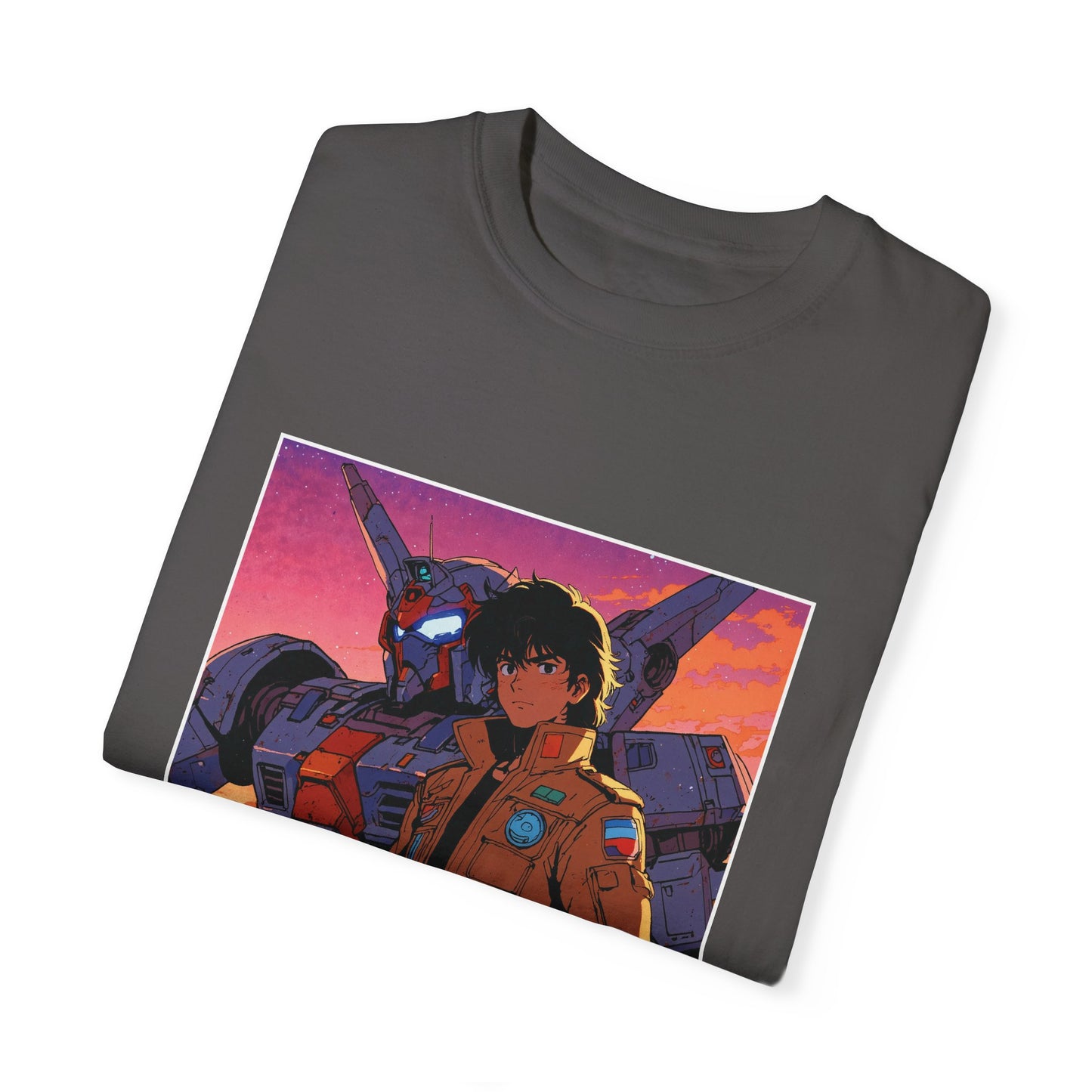 Steel Hearts Built for Battle – Retro Anime Tee