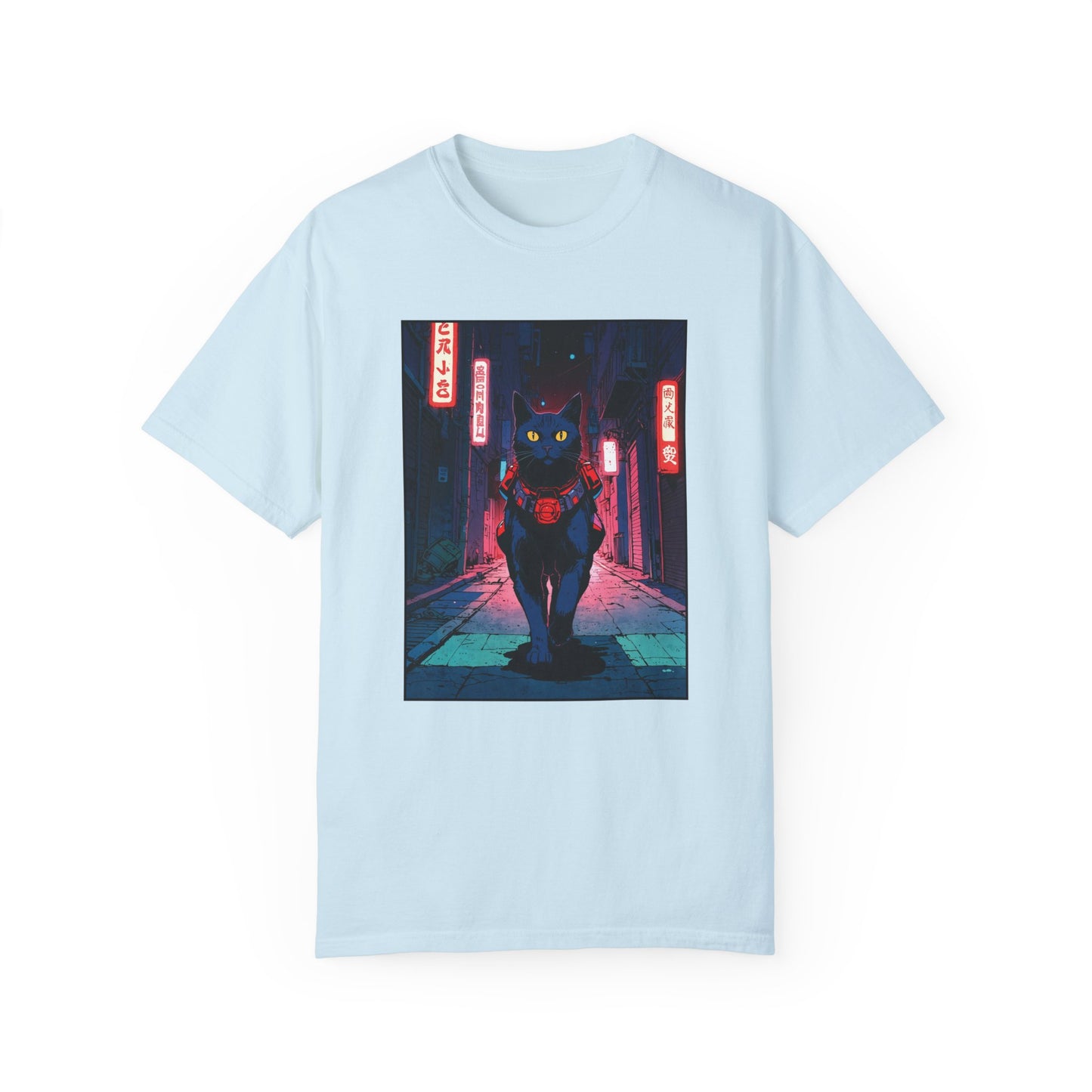 Neon Cat – Retro Anime Tee