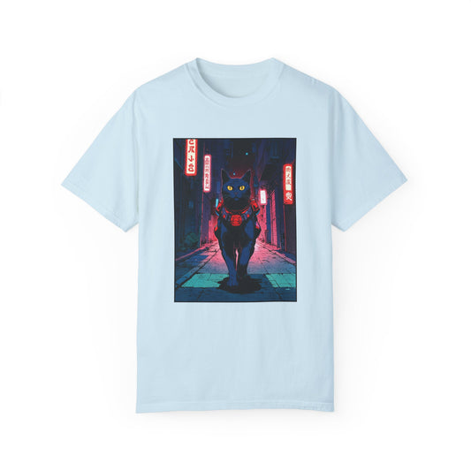 Neon Cat – Retro Anime Tee