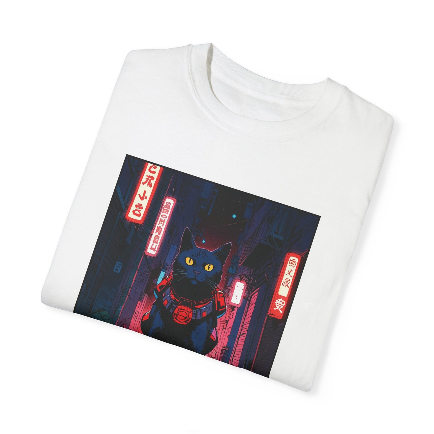 Neon Cat – Retro Anime Tee