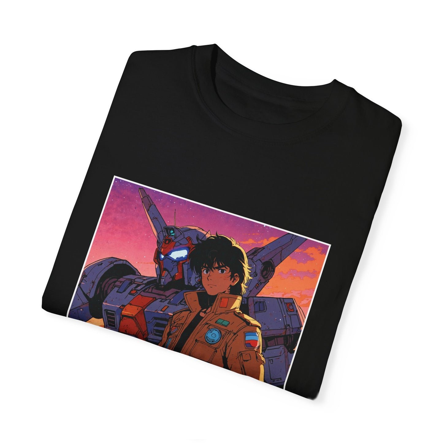 Steel Hearts Built for Battle – Retro Anime Tee