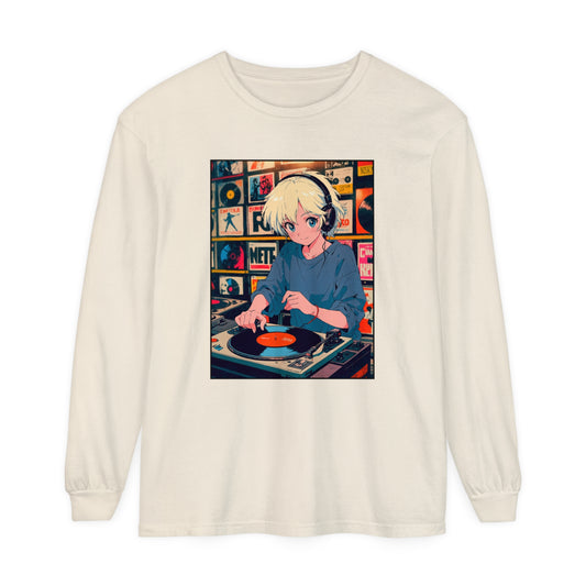 Neon Beats – Retro Anime Long Sleeve Tee