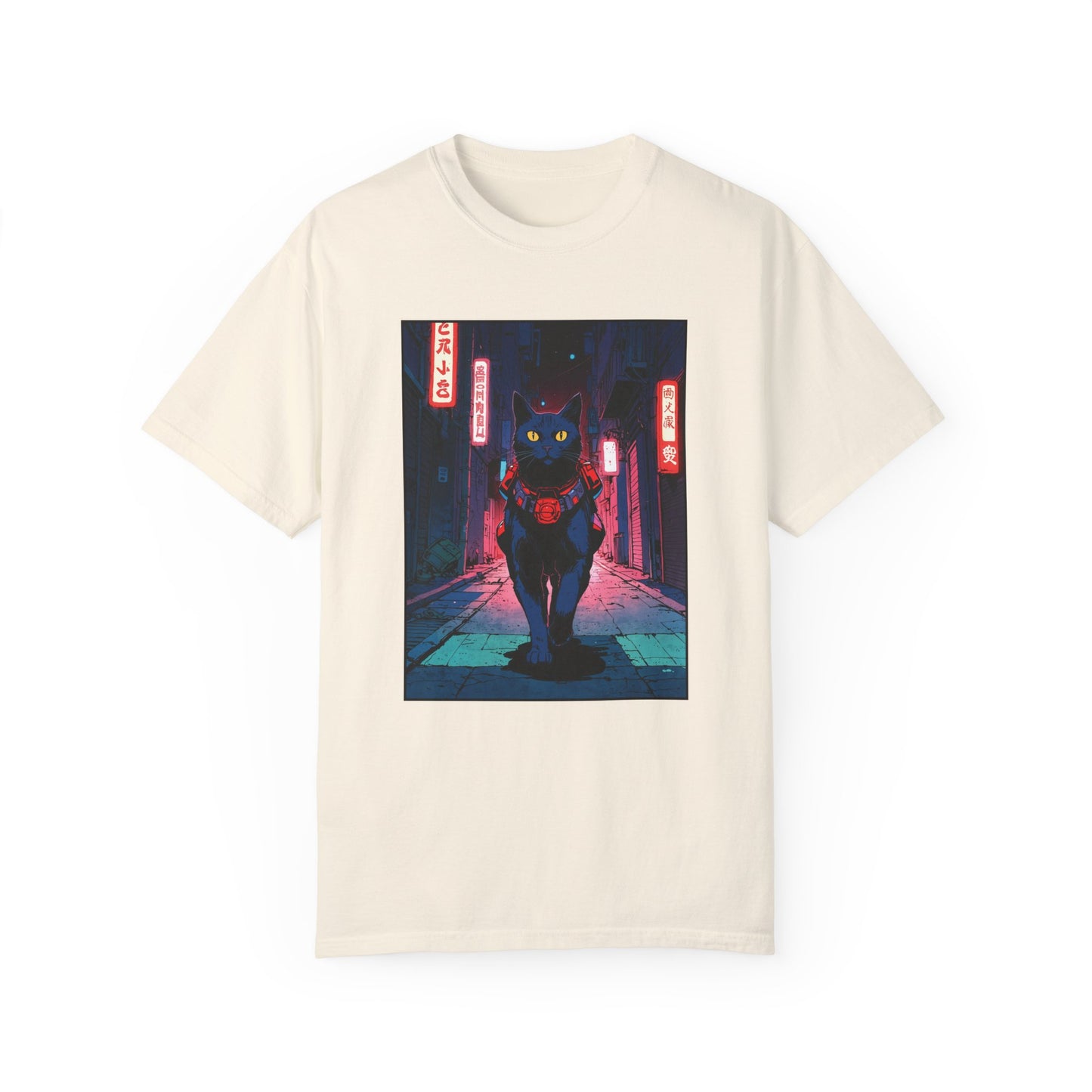 Neon Cat – Retro Anime Tee