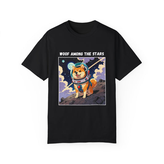 Space Woof Retro Shiba Inu Unisex T-Shirt