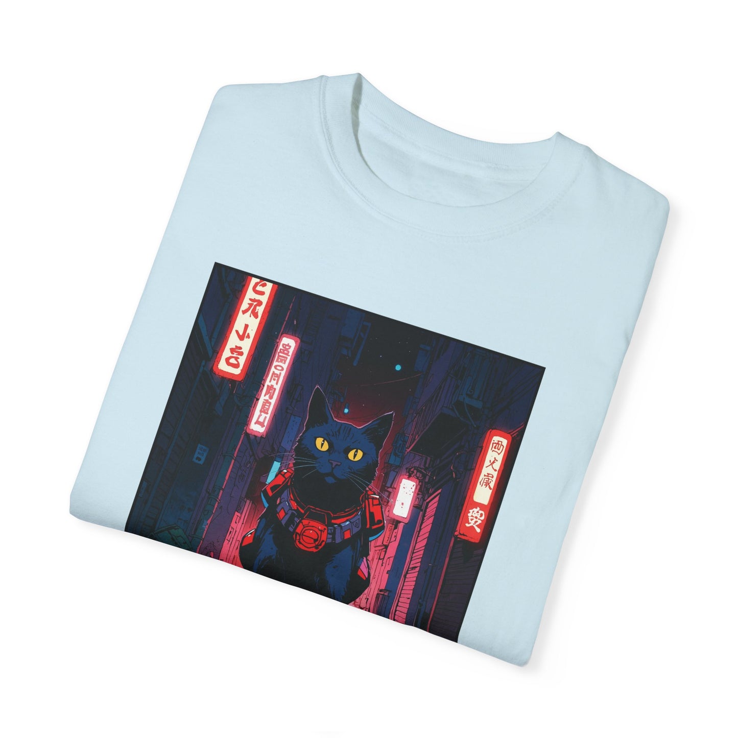 Neon Cat – Retro Anime Tee