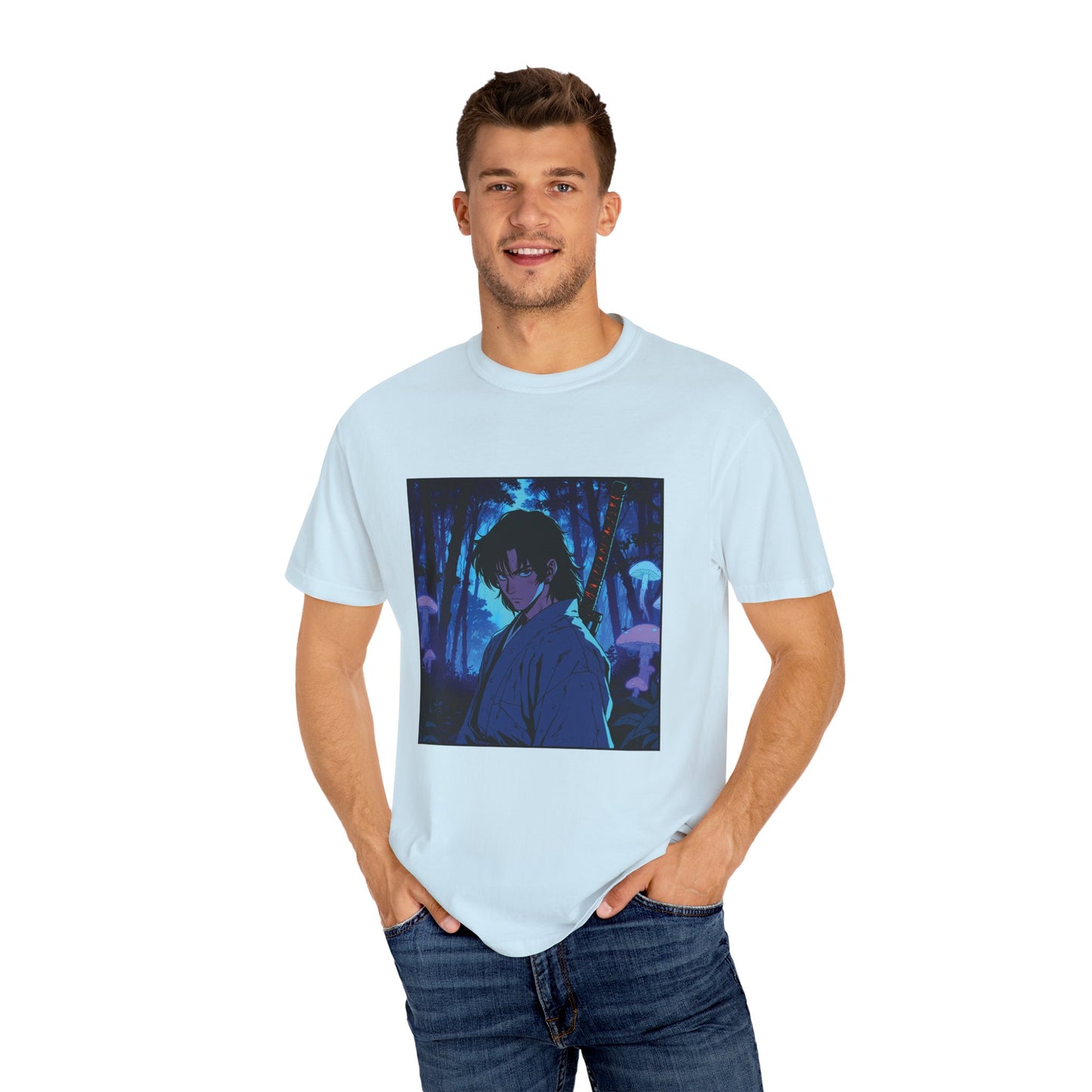 Samurai Stare – Retro Anime Tee