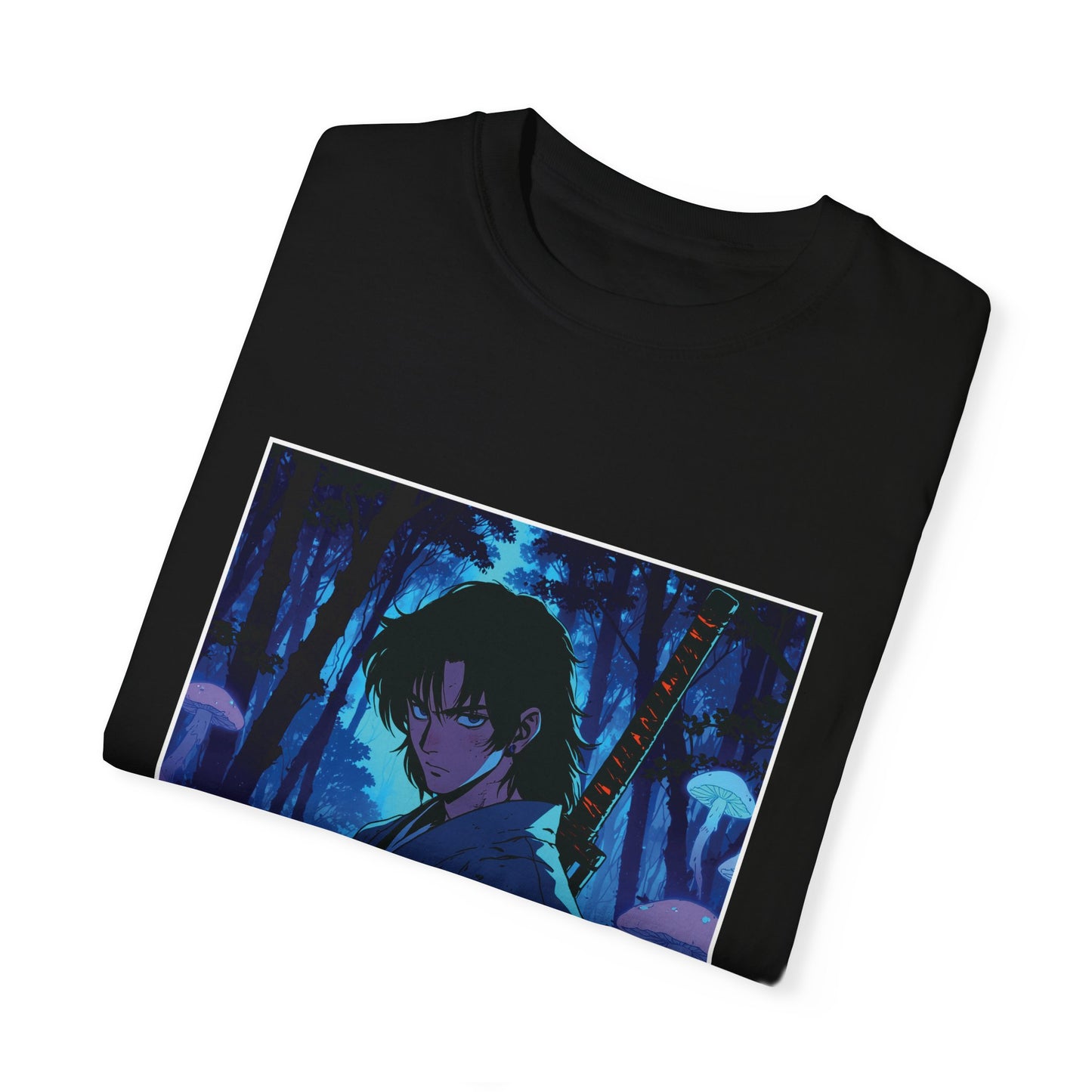 Samurai Stare – Retro Anime Tee