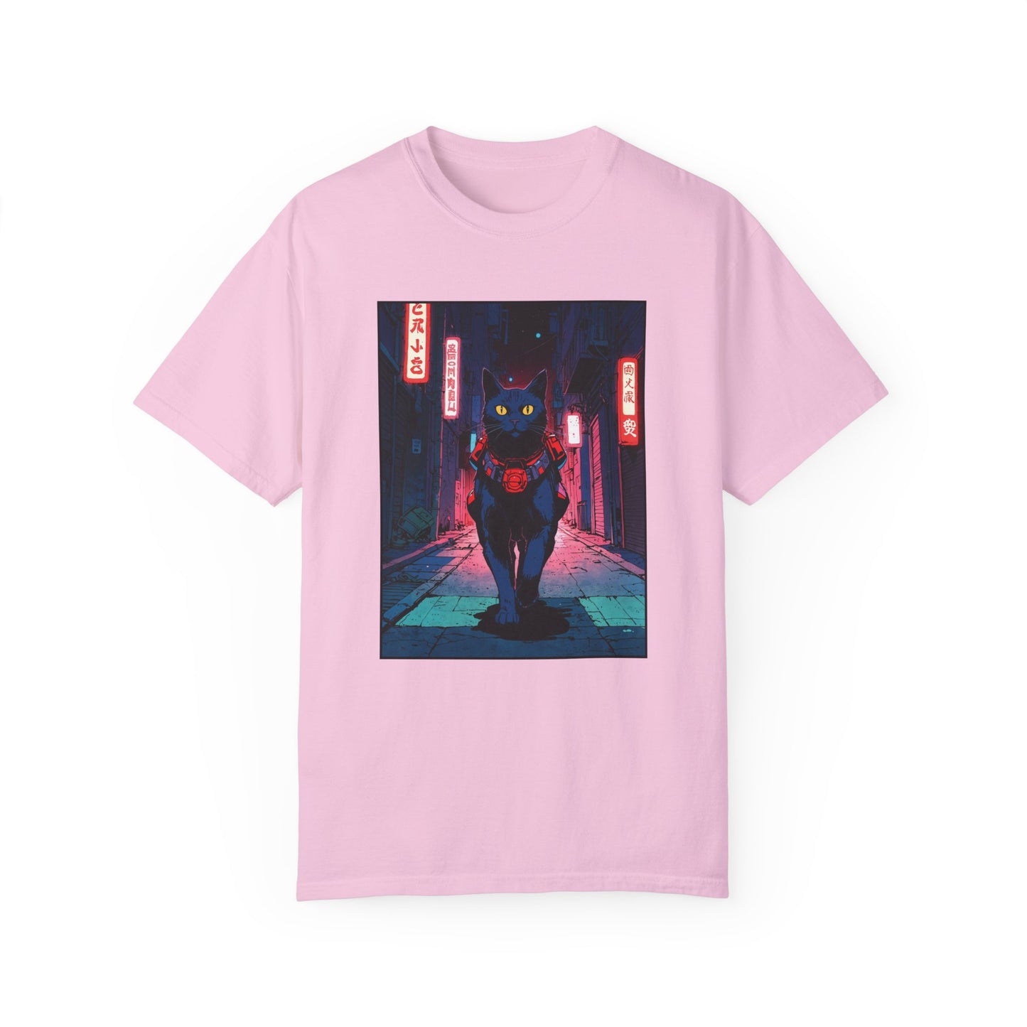 Neon Cat – Retro Anime Tee