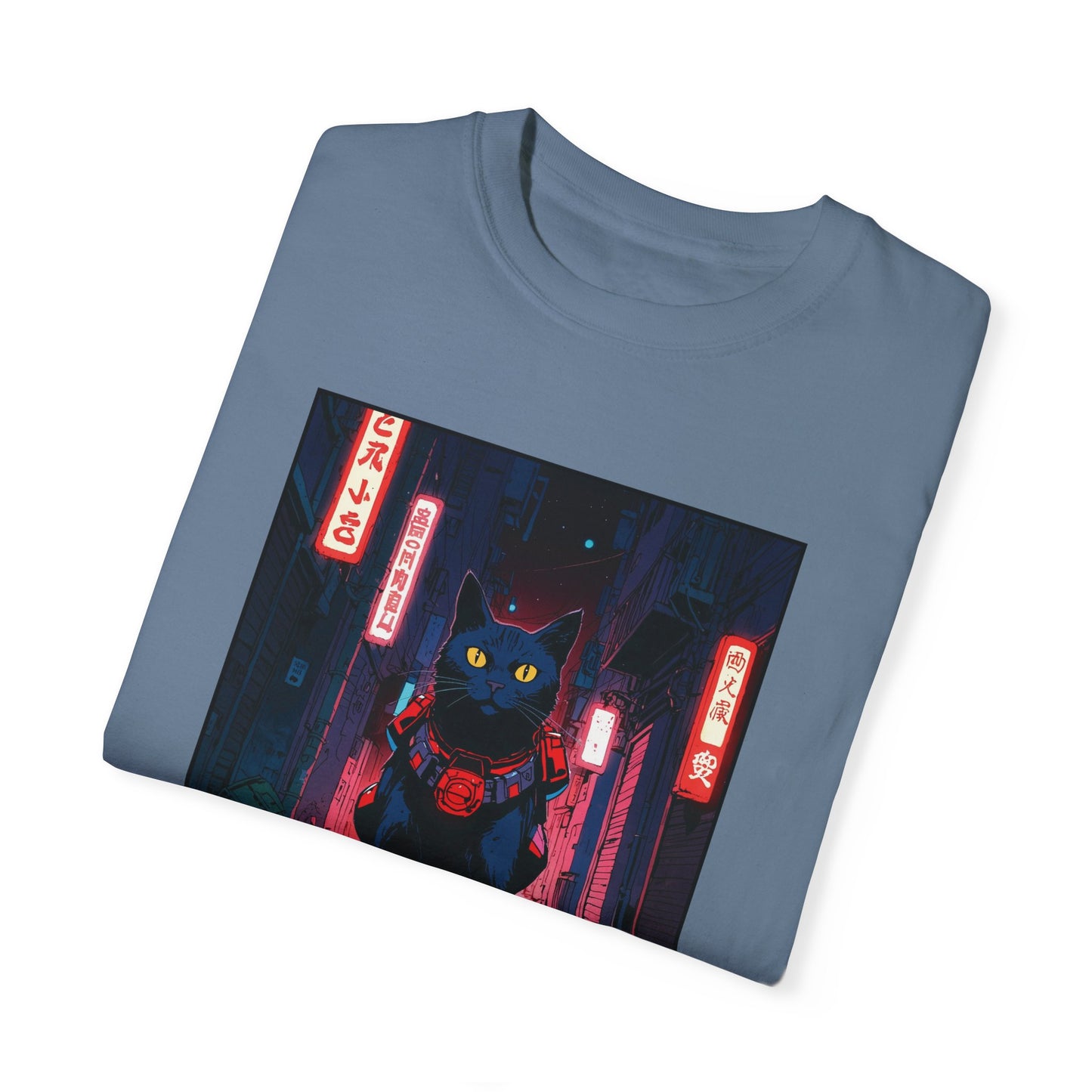 Neon Cat – Retro Anime Tee